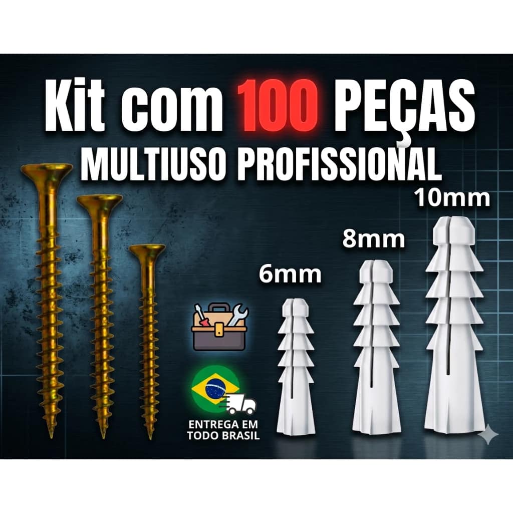 Kit 100 peças