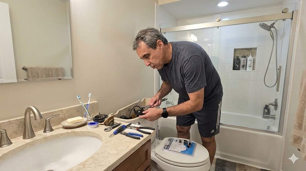 como consertar caixa acoplada