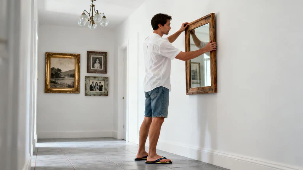 altura correta para quadros