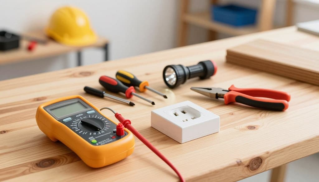 ferramentas básicas para verificar tomada