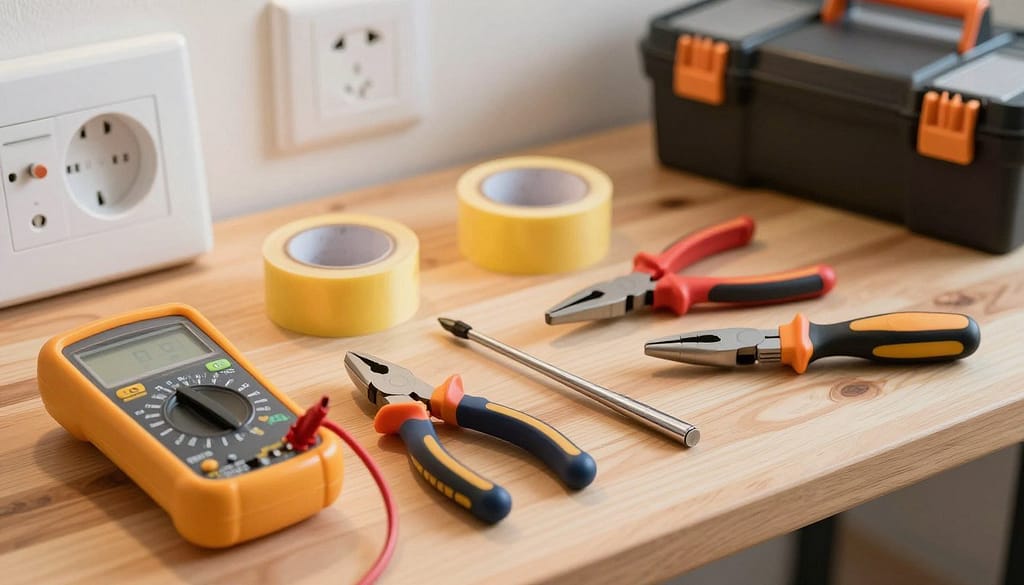 ferramentas para reparos elétricos