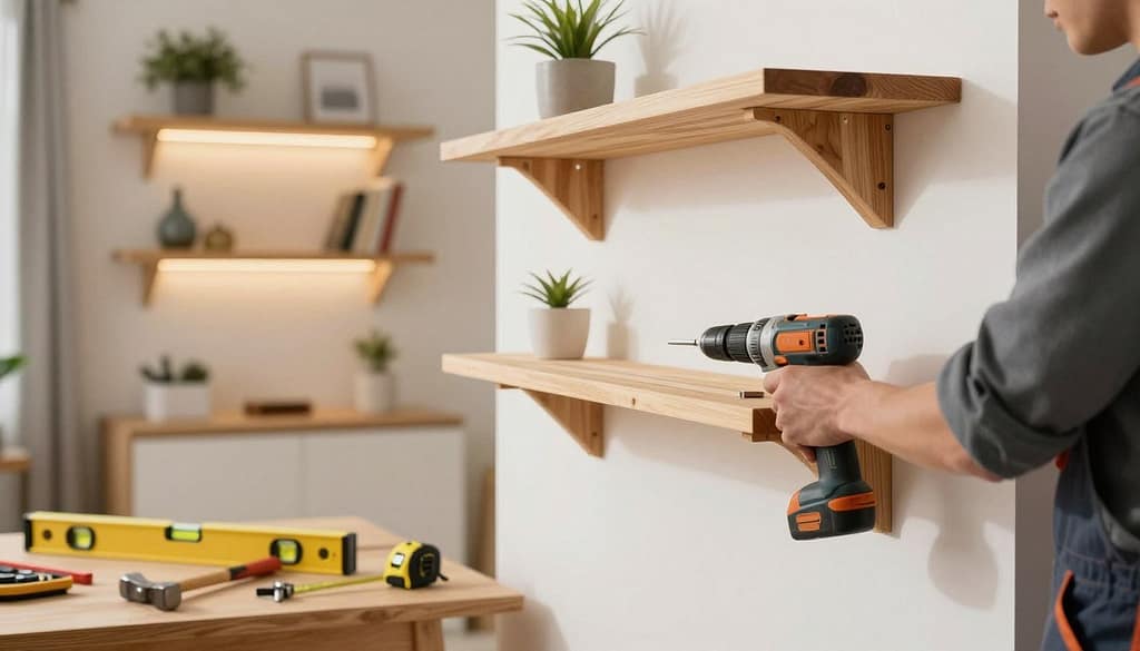 montagem de prateleiras