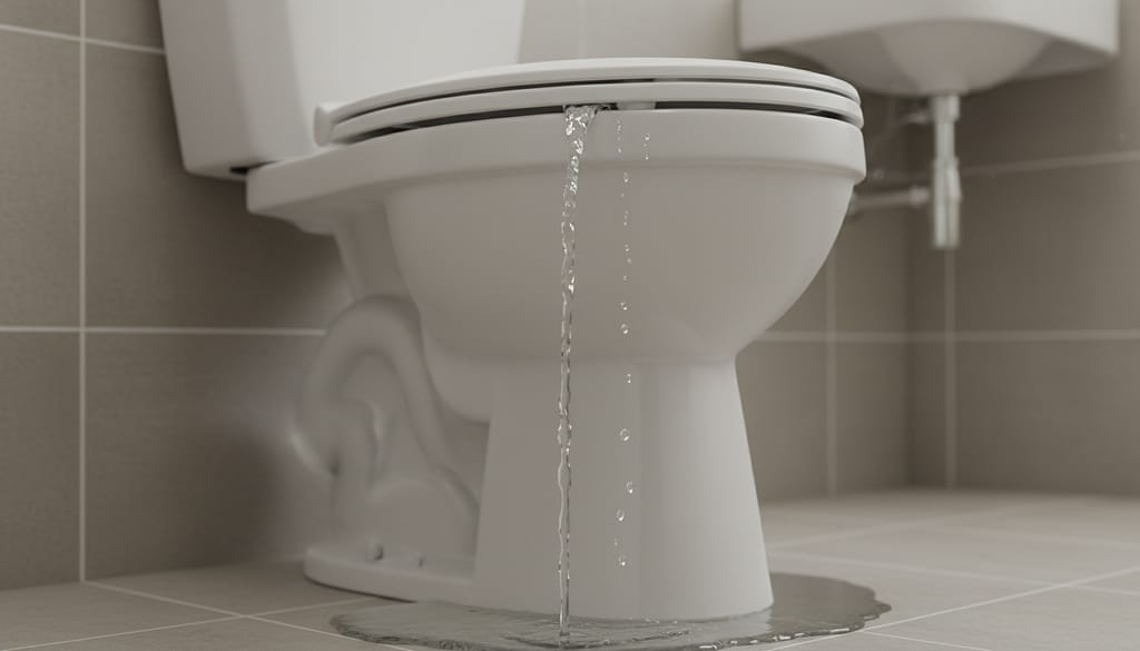 caixa acoplada vazando