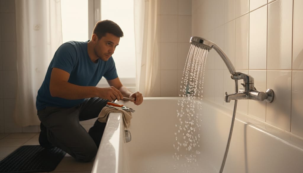 chuveiro pingando depois de desligado