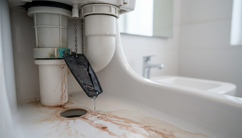 identificar vazamento caixa acoplada