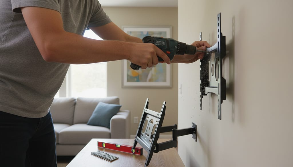 instalar suporte de tv na parede