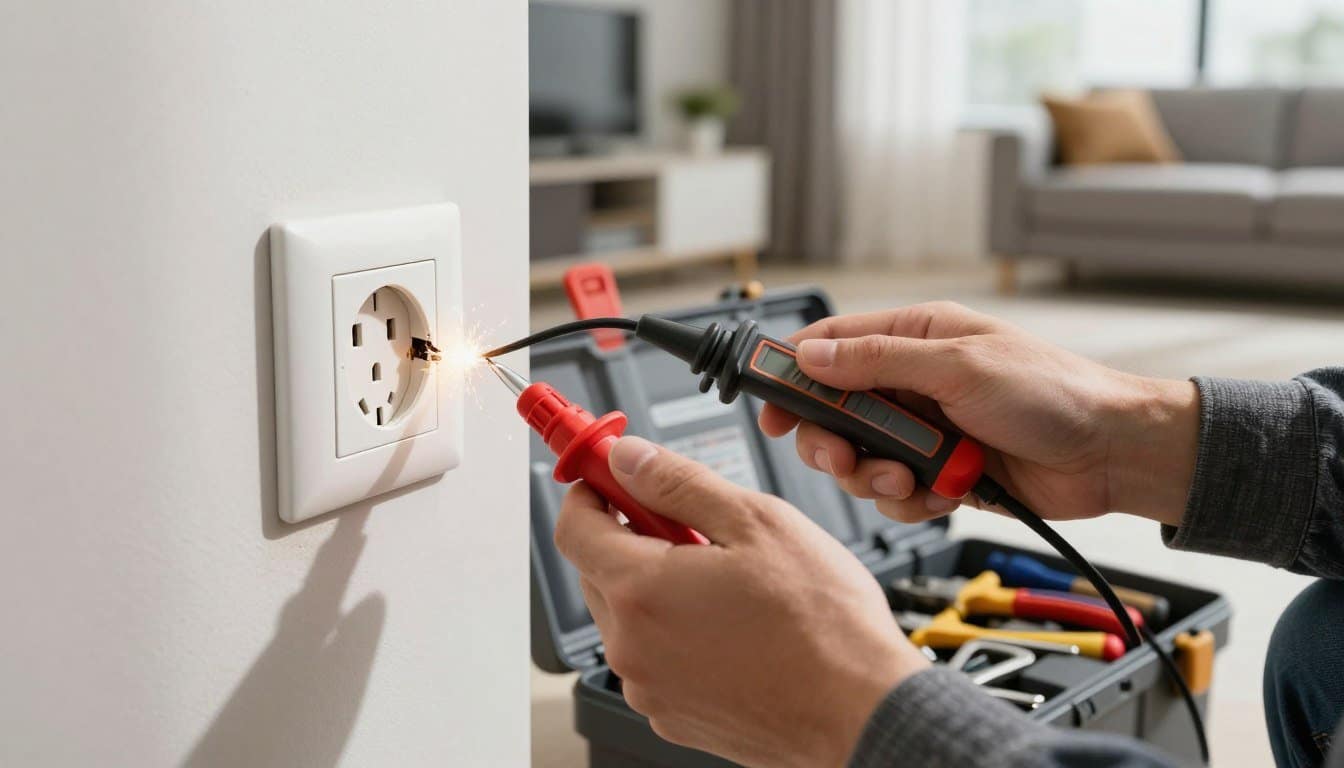 tomada não funciona