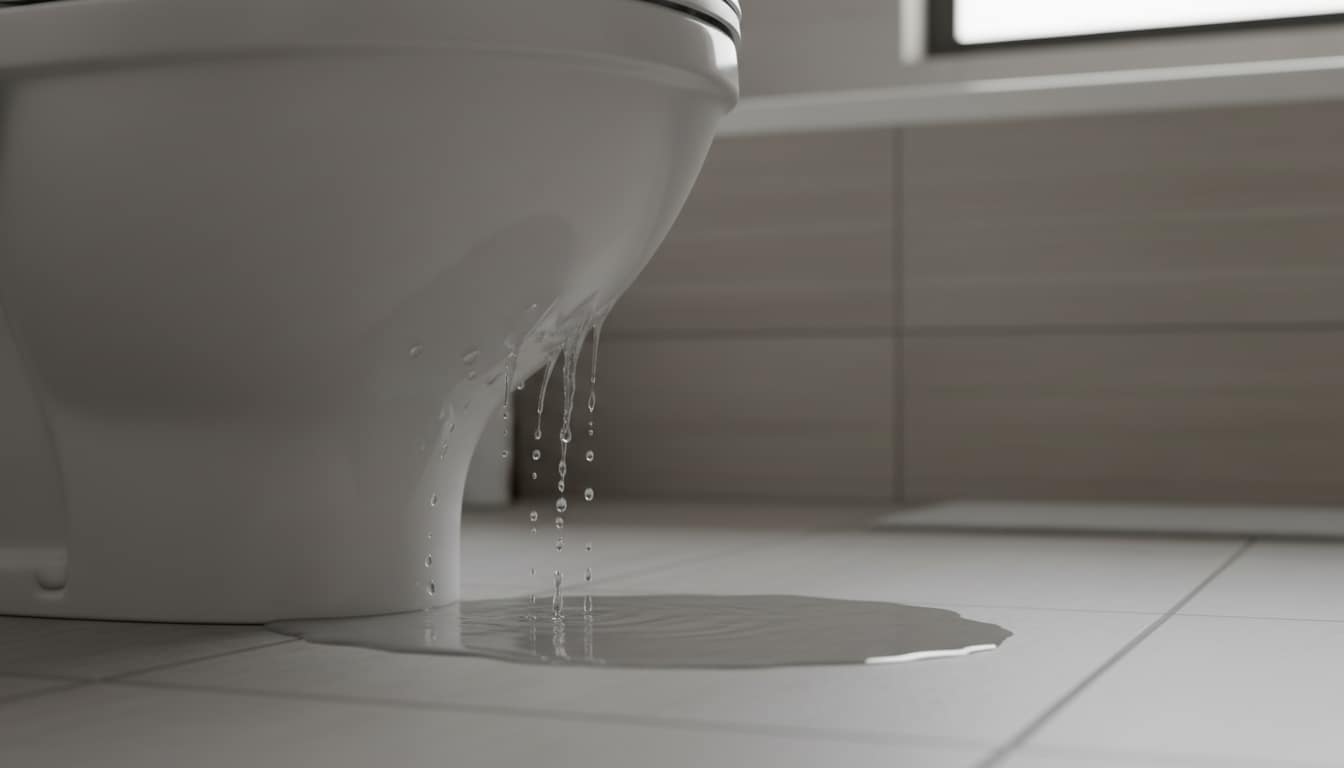 caixa acoplada vazando