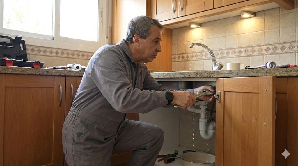 torneira pingando na pia da cozinha