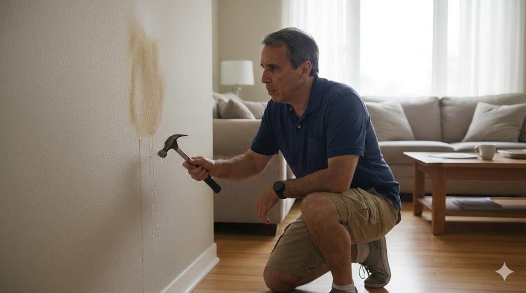 sinais de infiltração em parede de casa